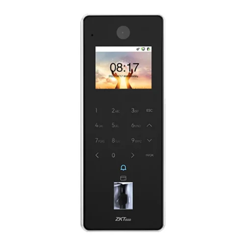 F35. Terminal Stand Alone de control de Acceso o Asistencia, Incorpora pantalla de 2.4 Pulgadas, Posee Verificación por Huella, Clave y Tarjeta.