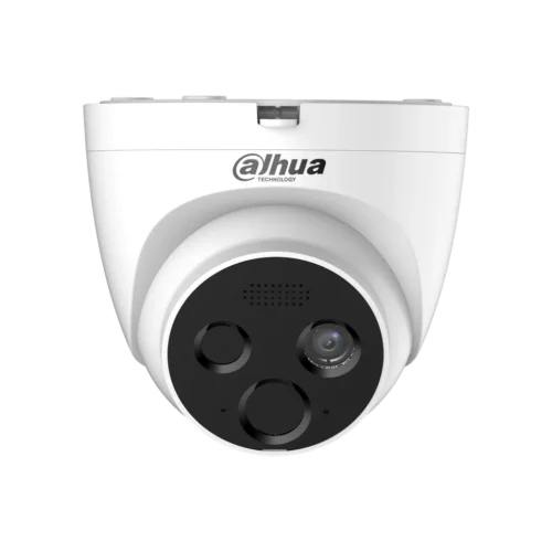 DHI-HY-FT121LDN-TD1F4. Cámara IP con detección de fuego tipo eyeball, lente térmico de 1.2mm óptico de 4mm 4MP IA(detección de flama / rastreo de puntos fríos o calientes)