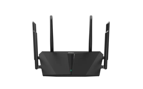 HR1200G-AHX15-1 HX15. Router Imou wifi 6 ax1500 2.4ghz / 5ghz 1 puerto WAN GE, 3 puertos LAN GE, 6 antenas de 5dbi, soporta: ipv6, red invtados, horarios wifi programables, mesh, iptv