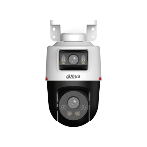 DH-IPC-PTS2249BP-E2-S-PV-LED-0360B-PRO. Cámara IP Dahua Dual, PT 2MP lente fijo 3.6mm + Cámara fija 2MP 3.6mm, Tecnología WisColor, Active Deterrance, SMD Plus, IP66