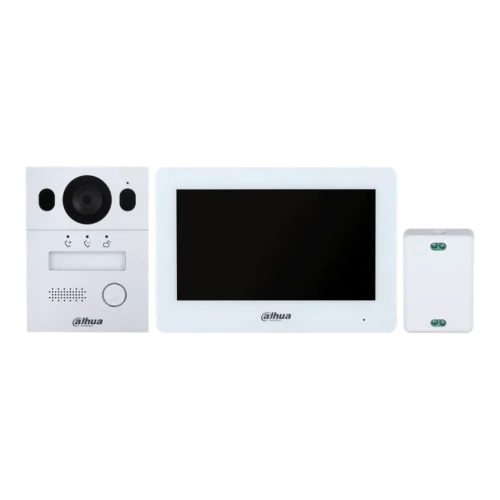 DHI-KTX01(S). Kit Video portero de 2 Hilos pantalla de 7" (VTO2003F / VTH5123H-W / VTNC1003C / VTM115)