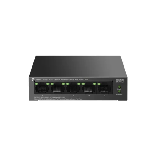 LS105LP. 5-Port 10/100Mbps Switch de escritorio con 4 puertos PoE
