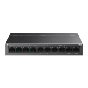LS1210P. Switch tp-link de 8 puertos 10/100Mbps 2 puertos Gigaethernet, switch de escritorios con 8 puertos PoE+