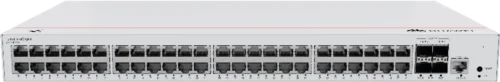 S220-48P4X. Switch Huawei eKit 48 puertos PoE 10/100/1000Base-T 4 Puertos 10GE SFP+ 380W de potencia capacidad de conmutación de 176 Gbit/s capacidad de reenvió de paquetes de 131 Mpps