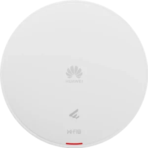 AP661. AP Huawei eKit Wifi 6 con velocidad de 6.575 Gbps cuenta con 3 bandas recomendado para 300 usuarios concurrentes cuenta con 1 puertos de 2.5Gbps y 1 puerto 1GE alcance optimo de 40m