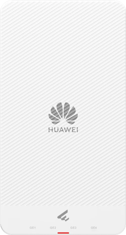 AP265E. AP de pared Huawei eKit Wifi 6 con velocidad de 2.975 Gbps con doble banda se recomienda para 64 usuarios concurrentes cuenta con 4 puerto de 1GE y un alcance optimo de 13m