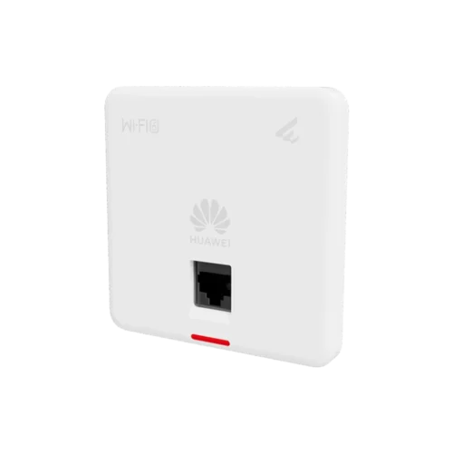 AP160. AP de pared HUAWEI serie eKitEngine con tecnología 802.11ax alcanza velocidad máxima de 1.775Gbps cobertura máxima de 15m recomendado para máximo 48 usuarios concurrentes.