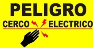 MS-LETR001. LETRERO ADVERTENCIA CERCO ELECTRICO MS.