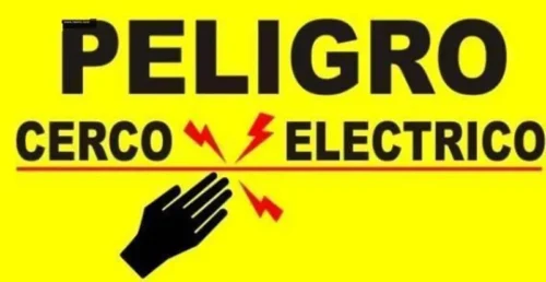 MS-LETR001. LETRERO ADVERTENCIA CERCO ELECTRICO MS.