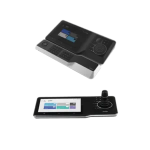 DHI-NKB5000-F. Joystick Dahua de red, permite controlar NVR-XVR-IPC cuenta con 4 salidas HDMI soporta funciones de Video Wall resolución 4K pantalla táctil de 10".