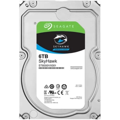 ST6000VX001. HDD SATA de 6 TB optimizada para videovigilancia, compatible con cualquier marca de DVRS y NVRS, 5400 RPM SATA 6.0 Gbps 3.5 64 MB Cache Purple Drive