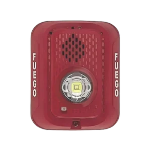 P2RLED-SP. Sirena para incendios con luz estroboscopiaca led