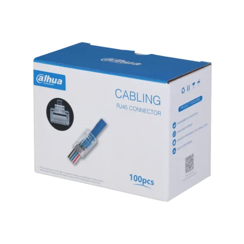 DH-PFM976-530-PT. Conector RJ45 para armar, categoría 5E caja de 100 unidades.