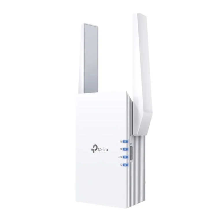 RE605X. Extensor Wifi AX1800 doble banda (1201Mbps en 5GHz y 574Mbps en 2.4GHz) 2 antenas externas 1 puerto ethernet 1Gbps