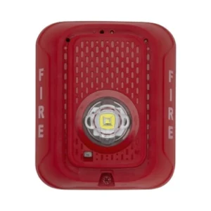 SRLED-SP. Estrobo Led Montaje en pared Rojo, leyenda en español