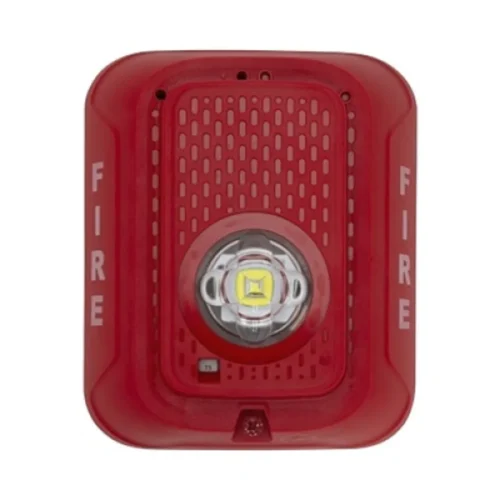 SRLED-SP. Estrobo Led Montaje en pared Rojo, leyenda en español