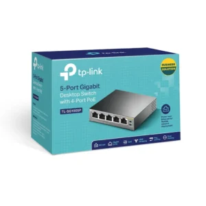TL-SG1005P. TP-LINK 5-1000(4-PoE48V-af) 53W-total Switch no-Admin no-Rack
