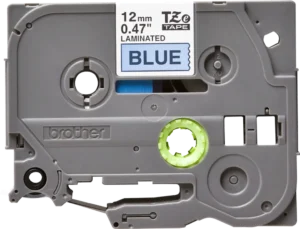TZe531_1 TZe531. Cinta BROTHER 12mm Negro en Fondo Azul 8mt p/PT-H110/E300/E550W/D600VP