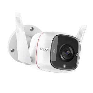 Tapo C310. Cámara IP Tapo Wifi de exterior 3MP visión nocturna de 30m audio bidireccional soporta almacenamiento de hasta 128GB asistencia por voz con asistente de Google y Amazon Alexa