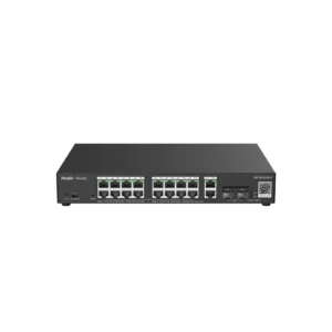 RG-ES220GS-P. Switch Smart cloud REYEE 16 puertos PoE Giga ethernet 2 puertos Gigabit 2 SFP 250W.