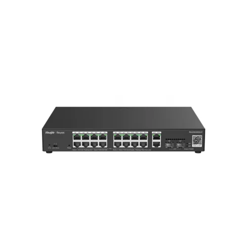 RG-ES220GS-P. Switch Smart cloud REYEE 16 puertos PoE Giga ethernet 2 puertos Gigabit 2 SFP 250W.