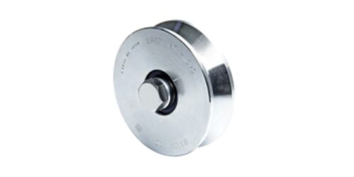 comunello-gate-305v-02-2 RZ-305V-140. Rueda para canal V de 140mm de 2 rodamientos soporta 550 Kg