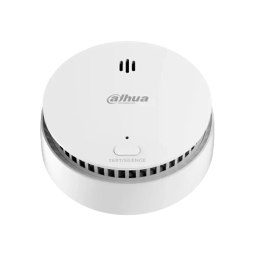 DHI-HY-SA21A-W2. Sensor de Humo fotoeléctrica inalámbrico Dahua, Frecuencia 433.1 MHz, Sirena integrada 85db.