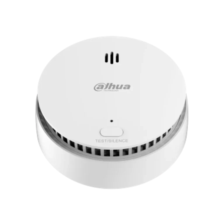 DHI-HY-SA21A-W2. Sensor de Humo fotoeléctrica inalámbrico Dahua, Frecuencia 433.1 MHz, Sirena integrada 85db.