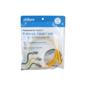 DH-PFM972-6U-2-S. Patch cord 2 metro Dahua categoría 6 de 24AWG COLOR AMARILLO