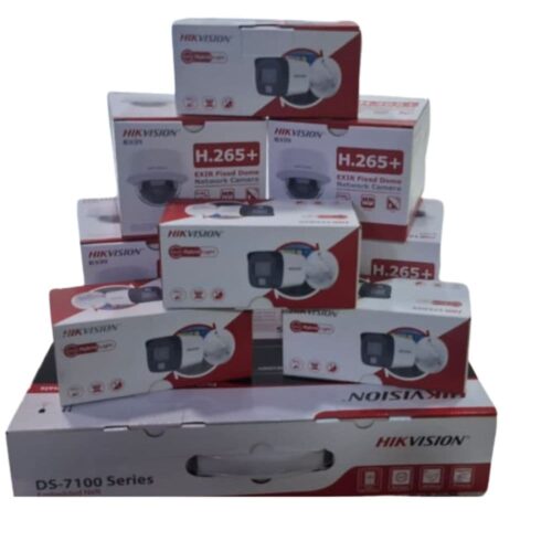 Kit IP Hikvision 8 Cámaras PoE Mixto 4 Bullet + 4 Domo con NVR y Disco 1TB