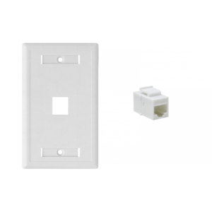 Pack 1-faceplate LinkMade + copla rj45 CAT5E