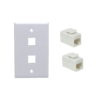 Pack 2-faceplate LinkMade + copla rj45 CAT5E