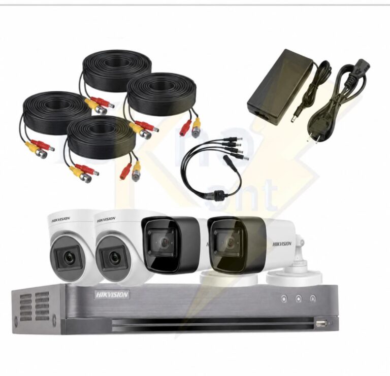 Kit HIK DVR 4CH 2MP + 2 Bullet + 2 Turret – Sin Disco