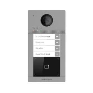 CC6355 Placa de Calle IP 2MP 4 Botones WiFi Web Lector PoE DS-KV8413-WME1 (C) Hikvision