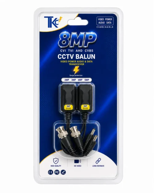 Balun Activo RJ45 TKC 8 Megapíxeles para CCTV Balun Activo (RJ45) TKC 8 Megapixeles