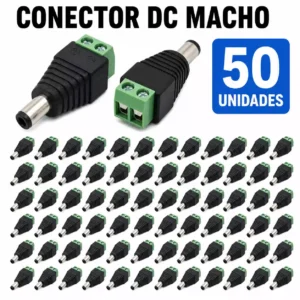 Pack 50 Conectores DC Macho TKC Pack de 50 conectores DC macho marca TKC para cámaras CCTV y alimentación eléctrica