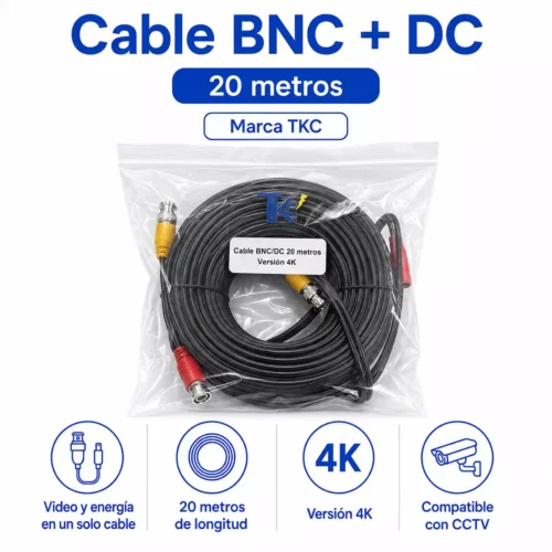 Cable BNC de 20 metros marca TKC