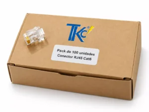 Caja Conectores RJ45 CAT6 TKC 100 Unidades Caja RJ45 cat6 TKC 100 Unidades