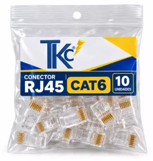 Conector RJ45 CAT6 TKC Pack 10 Unidades Conector TKC RJ45 Cat6e *** 10 UNIDADES ***